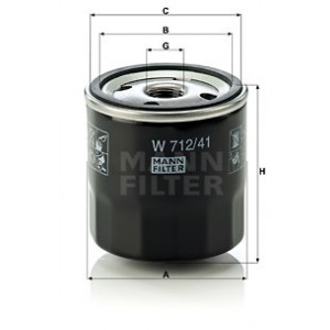 MANN-FILTER W 712/41 - Ölfilter