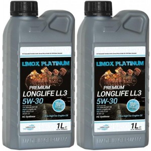 LIMOX Platinum Longlife LL3 5W-30 Motoröliter 2x 1l = 2 Liter