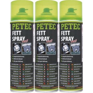 Petec Fettspray (weiß) Fett Spray 3x 500ml