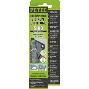 Petec Hochtemperatursilikon 70ml, schwarz