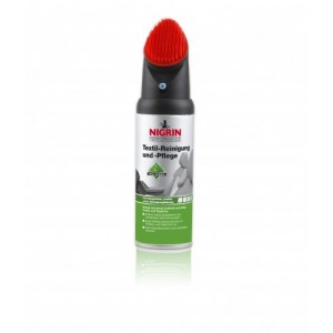 Nigrin 74595 Textil-Reinigung und -Pflege Spray 400ml für Auto Innenraum, mit Gewebe-Protector, reinigt gründlich, geruchsauffrischend