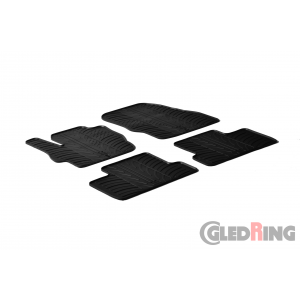 Original Gledring Passform Fußmatten Gummimatten 4 Tlg.+Fixing - Mazda 3 2009-2012