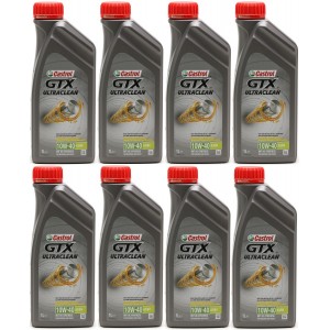 Castrol GTX Ultraclean 10W-40 A3/B4 Diesel & Benziner Motoröliter 8x 1l=8 Liter