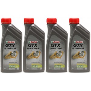 Castrol GTX Ultraclean 10W-40 A3/B4 Diesel & Benziner Motoröliter 4x 1l=4 Liter