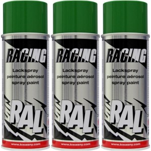 RACING Lackspray RAL 6002 Laubgrün 3x 400 Milliliter