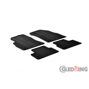 Original Gledring Passform Fußmatten Gummimatten 4 Tlg.+Fixing - Chevrolet Cruze 2009->