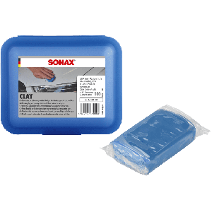 SONAX Reinigungsknetmasse Clay 100g hochwertige und langlebige Knetmasse zur Entfernung von festhaftenden Verschmutzungen auf Lack, Glas und Chrom, Formstabil und klebt nicht an, Art-Nr. 045