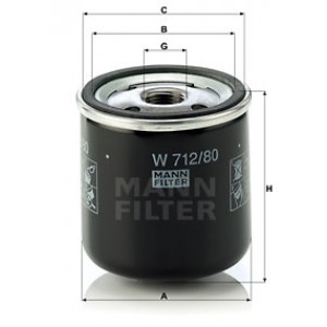 MANN-FILTER W 712/80 - Ölfilter