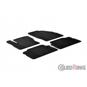 Original Gledring Passform Fußmatten Gummimatten 4 Tlg.+Fixing - Ford C-Max 2003-2009