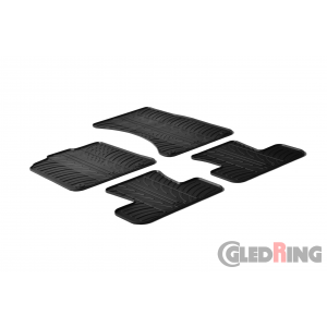 Original Gledring Passform Fußmatten Gummimatten 4 Tlg.+Fixing - Audi Q5 2008->12.2016