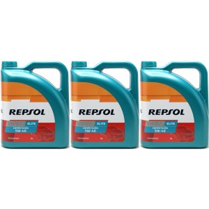 Repsol Motoröl ELITE COMPETICION 5W40 3x 5 = 15 Liter