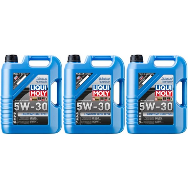 Liqui Moly 1137 Longtime High Tech 5W-30 Motoröl 3x 5 =