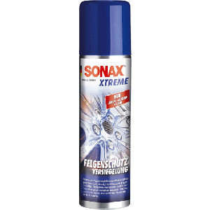 SONAX Xtreme FelgenSchutzVersiegelung 250 ml bildet einen effektiven Schutz gegen Bremsstaub, Schmutz, Salz & Wasser mit Easy-to- Clean-Effekt | Art-Nr. 02501000