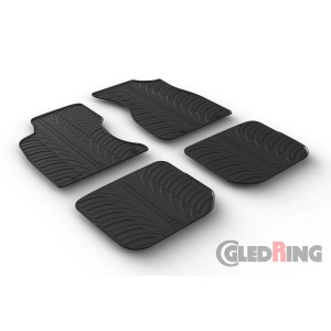 Original Gledring Passform Fußmatten Gummimatten 4 Tlg.+Fixing - Audi A4 1996->2000
