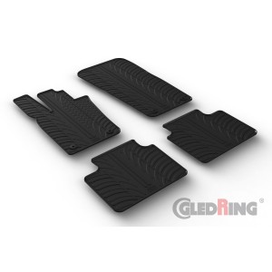 Original Gledring Passform Fußmatten Gummimatten 4 Tlg.+Fixing - Porsche Panamera GTS 971 G2 09.2016->
