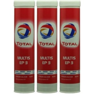 Total Multis EP 3 Mehrzweck-Hochdruckfett Braun Fett Kartusche 3x 400 Gramm