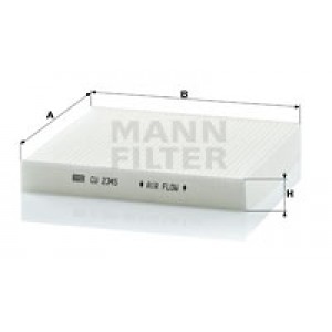 MANN-FILTER CU 2345 - Filter, Innenraumluft