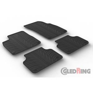 Original Gledring Passform Fußmatten Gummimatten 4 Tlg.+Fixing - Audi Q7 06.2015->