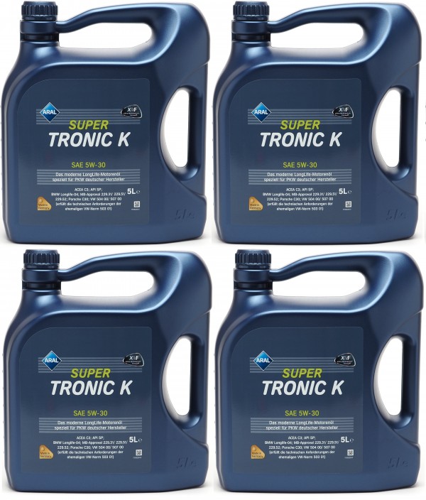 Aral Super Tronic K (ex. LongLife III) 5W-30 Motoröl 4x