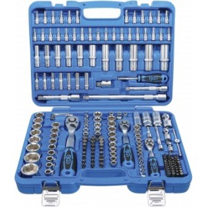 BGS 2243 Steckschlüssel-Satz Sechskant | Antrieb 6,3 mm (1/4"") / 10 mm (3/8"") / 12,5 mm (1/2"") | 192-tlg.