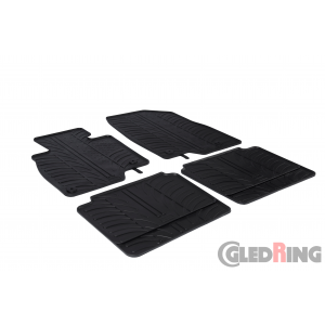Original Gledring Passform Fußmatten Gummimatten 4 Tlg.+Fixing - Mazda 6 2012->