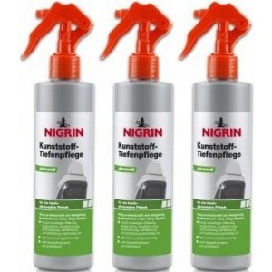 Nigrin Kunststoff-Tiefenpflege glänzend 3x 300 Milliliter