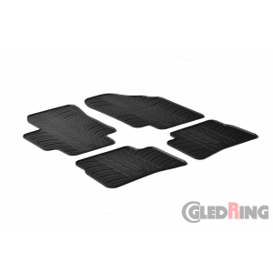 Original Gledring Passform Fußmatten Gummimatten 4 Tlg. - Hyundai Accent 2005->