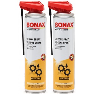 SONAX SilikonSpray mit EasySpray 2x 400 Milliliter
