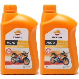 Repsol Motorrad Motoröl MOTO COMPETICION 2T 1 Liter 2x 1l = 2 Liter