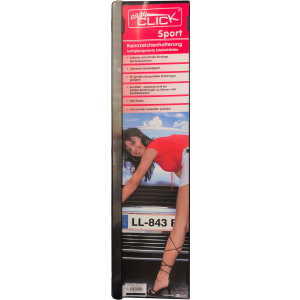 Kennzeichenhalter click Edelstahl Sport