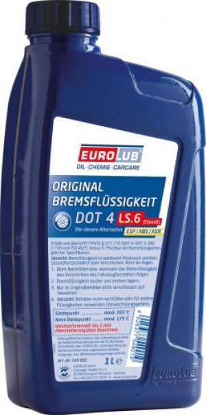 Eurolub Bremsflüssigkeit DOT4 LS.6 (CLASS6) 1l
