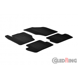 Original Gledring Passform Fußmatten Gummimatten 4 Tlg.+Fixing - Citroen DS4 2010->
