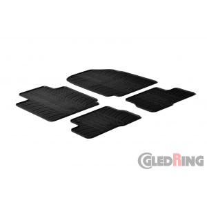 Original Gledring Passform Fußmatten Gummimatten 4 Tlg. - Nissan Micra 2003-2010