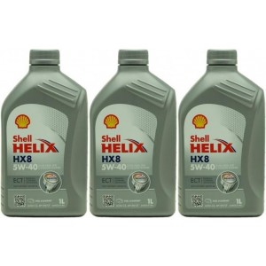 Shell Helix HX8 ECT 5W-40 Motoröl 3x 1l = 3 Liter
