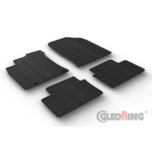 Original Gledring Passform Fußmatten Gummimatten 4 Tlg.+Fixing - Kia Ceed 06.2018->