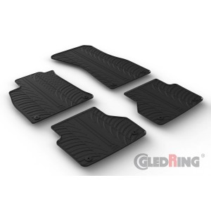 Original Gledring Passform Fußmatten Gummimatten 4 Tlg.+Fixing - Audi A6 06.2018->