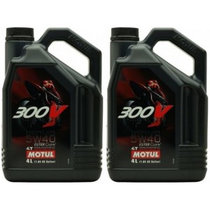 Motul 300V Factory Line Road Racing 5W-40 Motorrad Motoröl 2x 4l = 8 Liter
