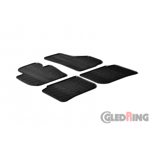 Original Gledring Passform Fußmatten Gummimatten 4 Tlg.+Fixing - Skoda Superb 2009-03.2015