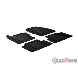 Original Gledring Passform Fußmatten Gummimatten 4 Tlg.+Fixing - Ford C-Max 2010-2014
