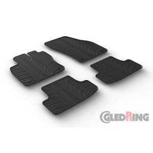 Original Gledring Passform Fußmatten Gummimatten 4 Tlg.+Fixing - Audi Q2 11.2016->