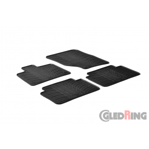 Original Gledring Passform Fußmatten Gummimatten 4 Tlg.+Fixing - Audi Q7 2006-05.2015