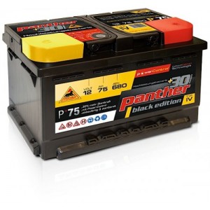 Panther Car +30% A+75 Typ IV Autobatterie 12V 75Ah 680A