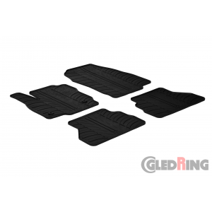 Original Gledring Passform Fußmatten Gummimatten 4 Tlg.+Fixing - Ford B-Max 2012->2015