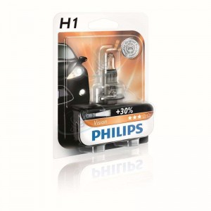 Philips H1 12V 55W P14,5s Vision +30% 1st. Blister