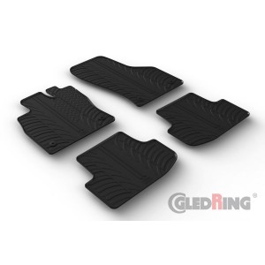 Original Gledring Passform Fußmatten Gummimatten 4 Tlg.+Fixing - Audi A3 07.2020->