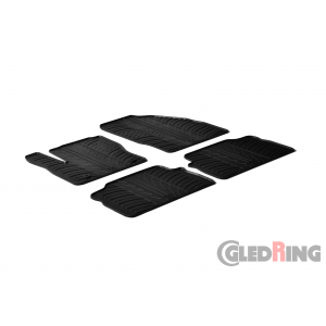 Original Gledring Passform Fußmatten Gummimatten 4 Tlg.+Fixing - Ford Kuga 2011-2013