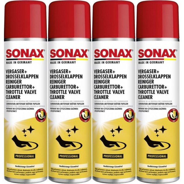 SONAX Vergaser + DrosselklappenReiniger 4x 400