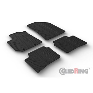 Original Gledring Passform Fußmatten Gummimatten 4 Tlg.+Fixing - Hyundai i10 2020->