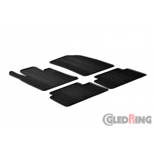 Original Gledring Passform Fußmatten Gummimatten 4 Tlg.+Fixing - Peugeot 508 2011->12.2018