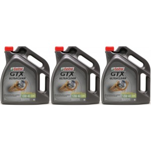 Castrol GTX Ultraclean 10W-40 A3/B4 Diesel & Benziner Motoröl 3x 5 = 15 Liter